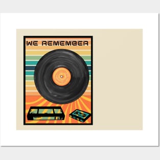 Retro music memories Posters and Art